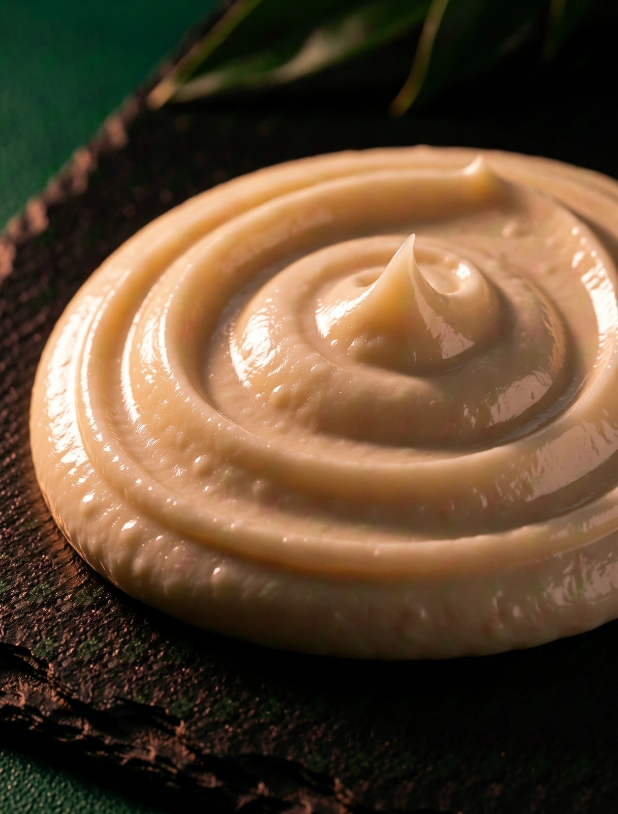 Macro texture of rejuvenation cream